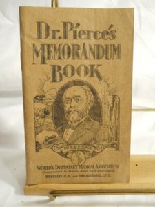 1929 Calendar Dr. Pierce's Memorandum Book World's Dispensary Medical Advertise
