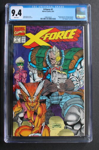 X-FORCE #1 erste Solo Serie 1991 LIEFELD KABEL Domino DEADPOOL Film CGC NM 9,4 - Bild 1 von 2