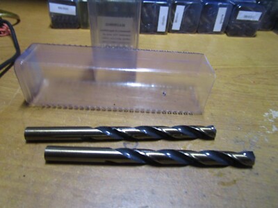 21/64'' HSS 135° Split Point Black and Gold Finish FMT  Jobber Drill QTY 2