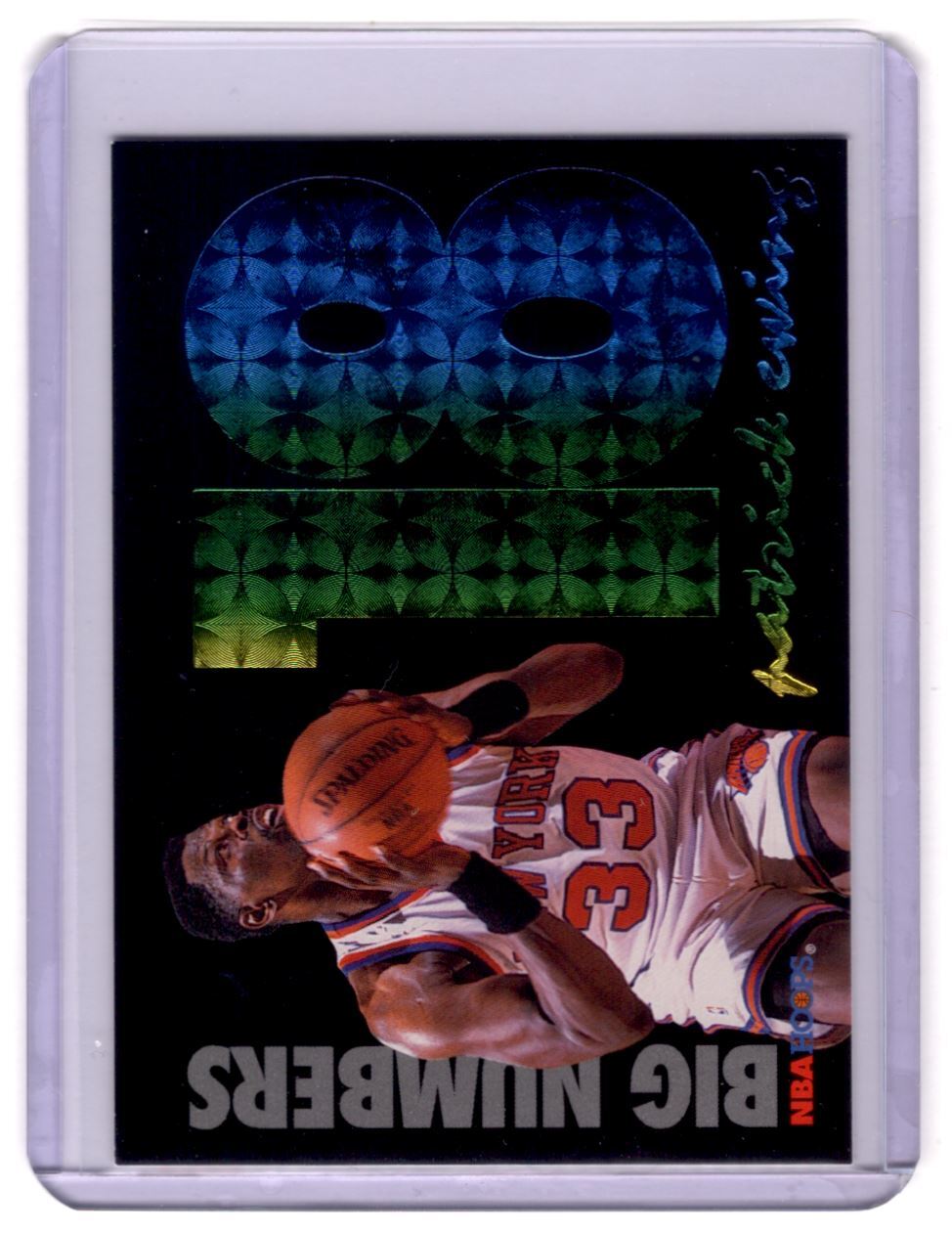 1994-95 Hoops Big Numbers Patrick Ewing #BN4 New York Knicks