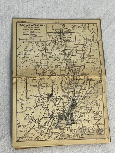 New York Walk Book 1924 Series 2 American Geographic Society Pocket Edition Maps - Picture 8 of 23
