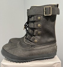 Sorel Men\'s Grey Leather Barn Zip Boot Thinsulate Size 8 Sorel Grey Barn-Zip Thinsulate Insulation Size 9 main image 3