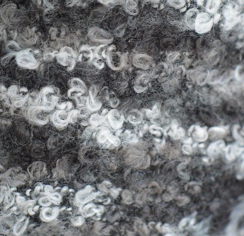 NWT ELEMENTZ Sz XL Jacket Sweater Gray Brown Boucle Berber Knit Fly Away Front - Picture 5 of 5
