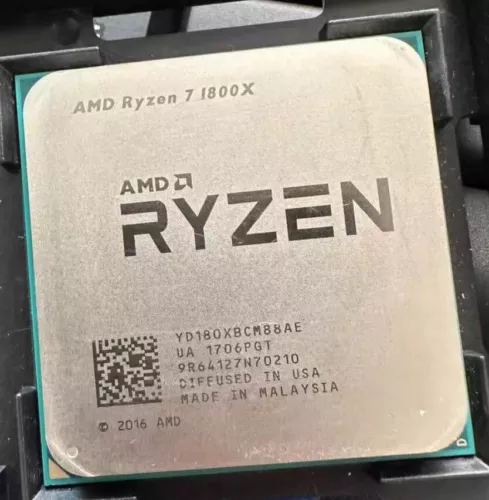 AMD AM4 R7 Ryzen 7 1800X 8-Core 3.6 GHz (4.0 GHz Turbo) Socket AM4 CPU Processor - Picture 1 of 2