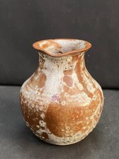 Alt Vintage Selten Handgefertigt Einzigartig Steingut Blumenvase Topf Für