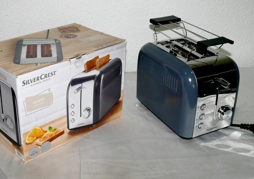 SC STC920A1 Designer Toaster Doppelschlitz 920W 6 Stufen Brotaufsatz Dk. Grau ED