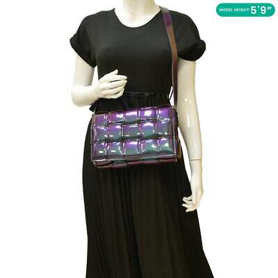 BOTTEGA VENETA Cassette Padded Crossbody Bag Holographic