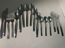 Misc. 17 Piece Flatware Stainless China 