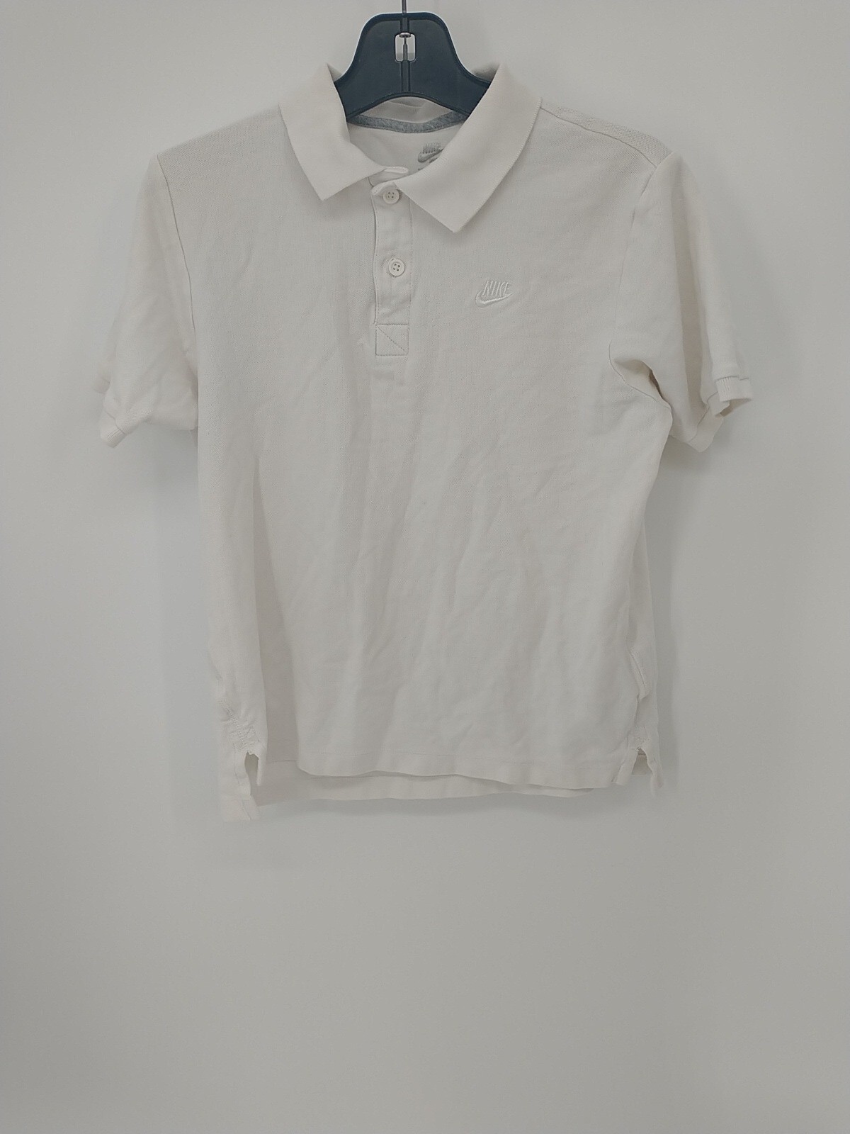 Nike Sportswear Men's white Cotton Polo Shirt Size M Gem