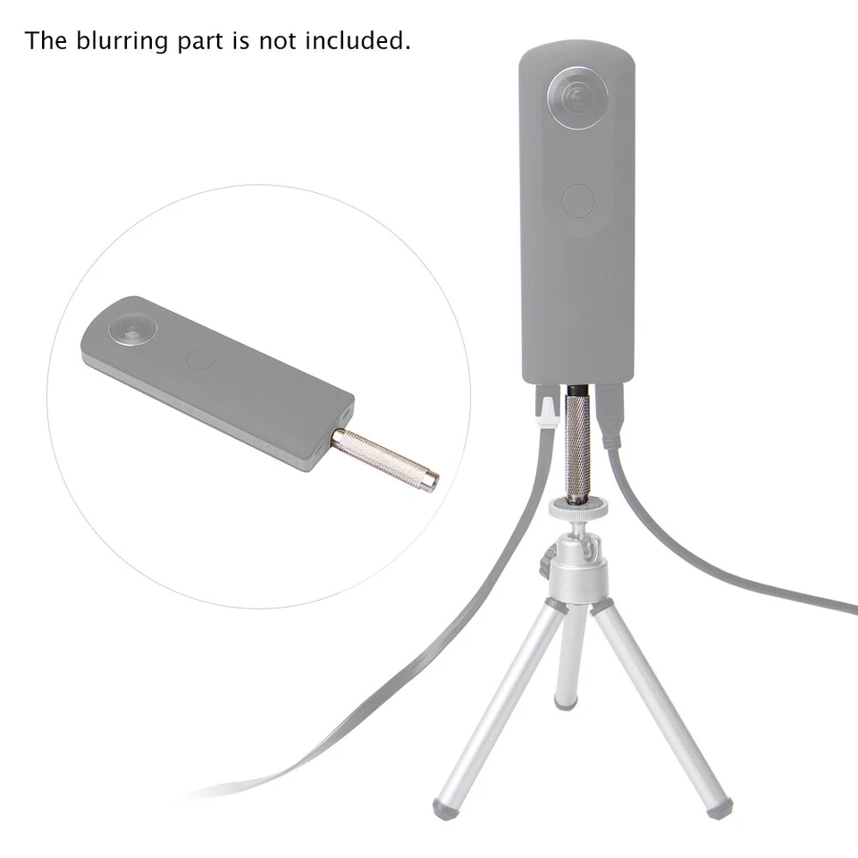 Varilla de tornillo de rosca extensible de 1/4" para Ricoh Theta S y M15 para LG 360 I2R5 Foto 4 de 4