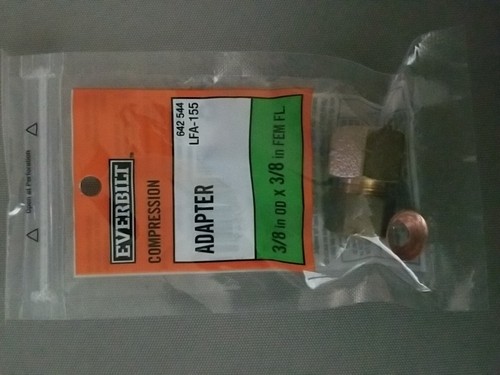 Everbilt 3/8 in. Flare x 3/8 in. OD Compression Brass Adapter Fitting - Picture 3 of 3