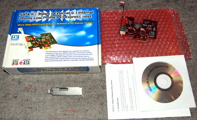 KOUWELL KW-571SE-1 1+1 port SATA II 3Gbps PCIe host controller card NEW BULK SFF