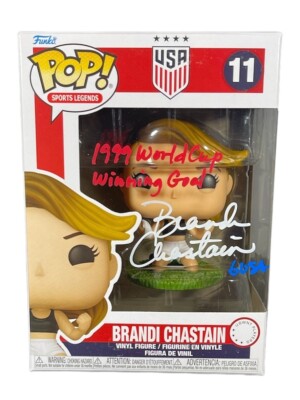 Funko Pop! ブランディ・チャスティン フィギュア サイン入り Brandi Chastain Signed Auto USA Funko Pop 99 WC Wining Goal
