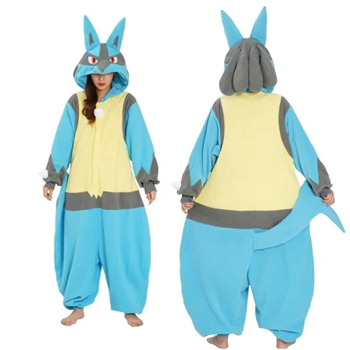 Adults Pokemon Costume Kigurumi Pajamas Sleepwear Pyjamas Pikachu Gengar Cosplay - Picture 62 of 65