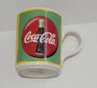 VTG 1998 Coca Cola Coffee Cup Mug Gibson Housewares Red/Green Coke