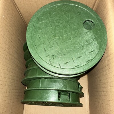 12 Of NDS 6 In. Round Valve Box Covers, Green ICV Made In USA  New