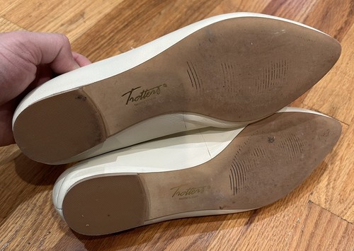 Scarpa mocassino donna Trotters 8,5 avorio firma business casual slip on - Foto 5 di 19