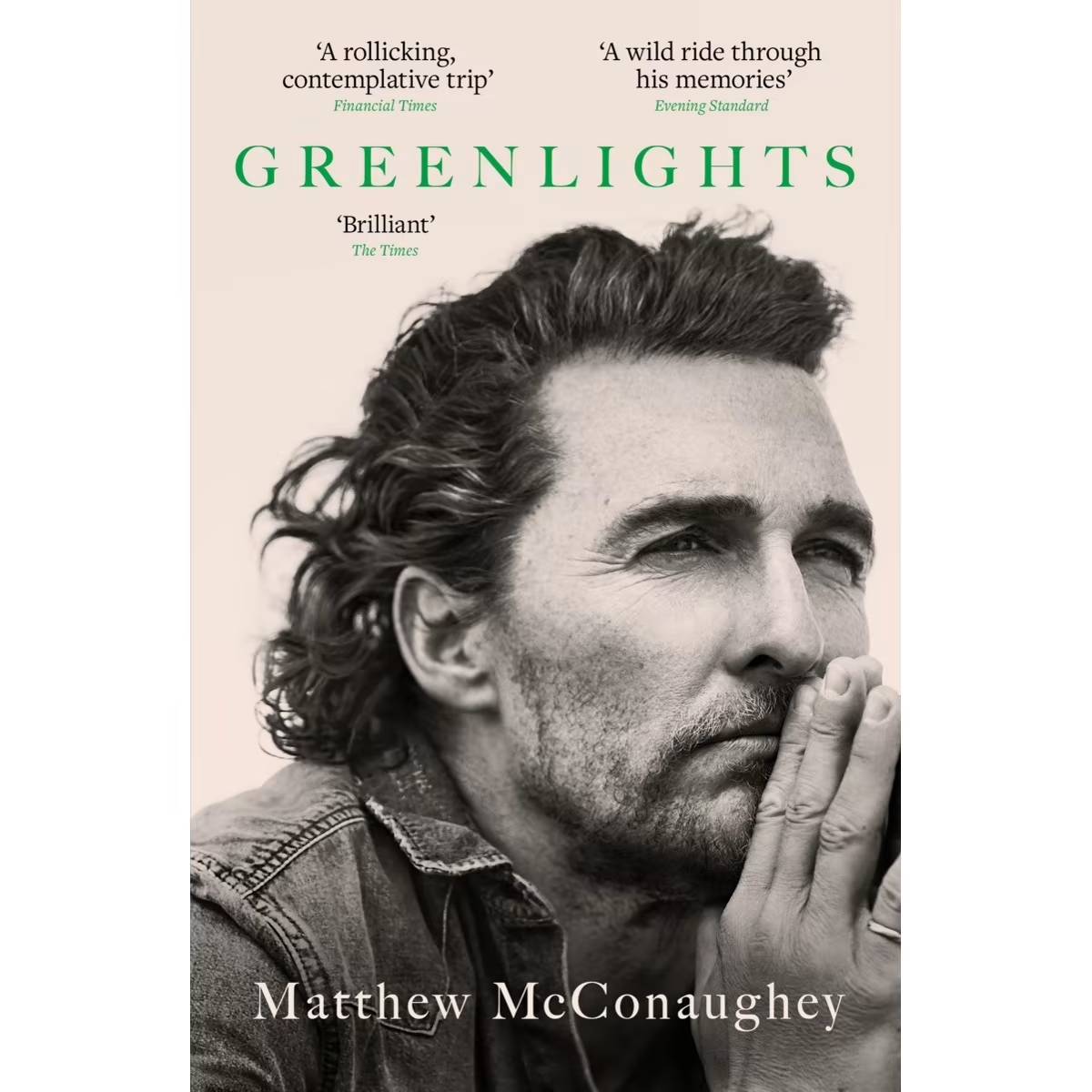 Greenlights by Matthew McConaughey Paperback Book FREE SHIPPING