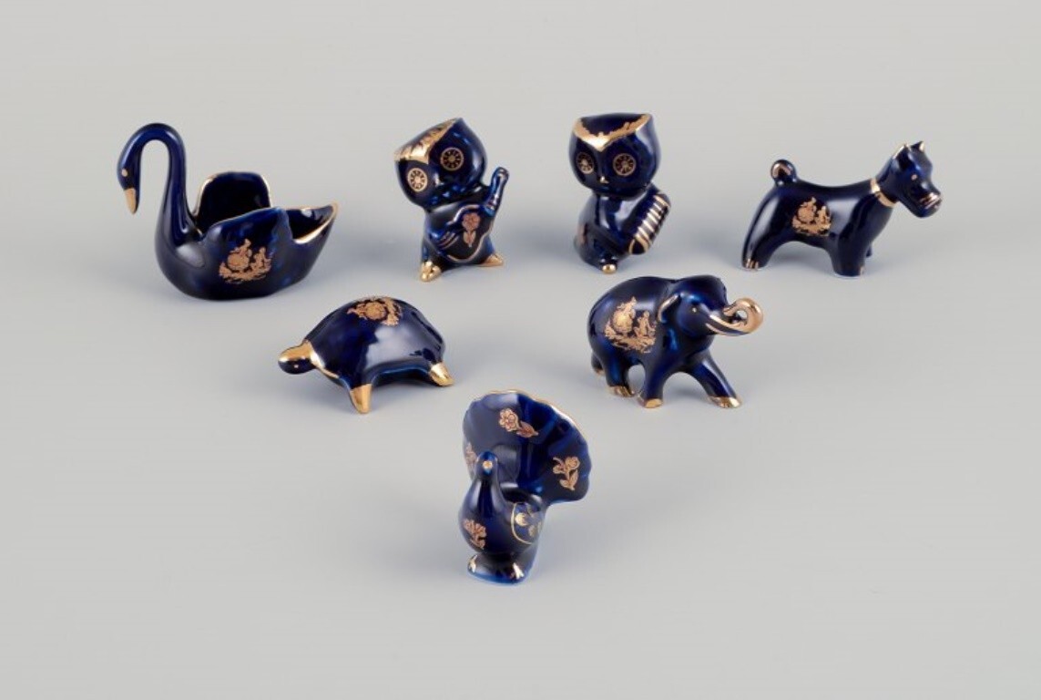 Limoges, France. Seven miniature porcelain animals. Ca 1970 | eBay