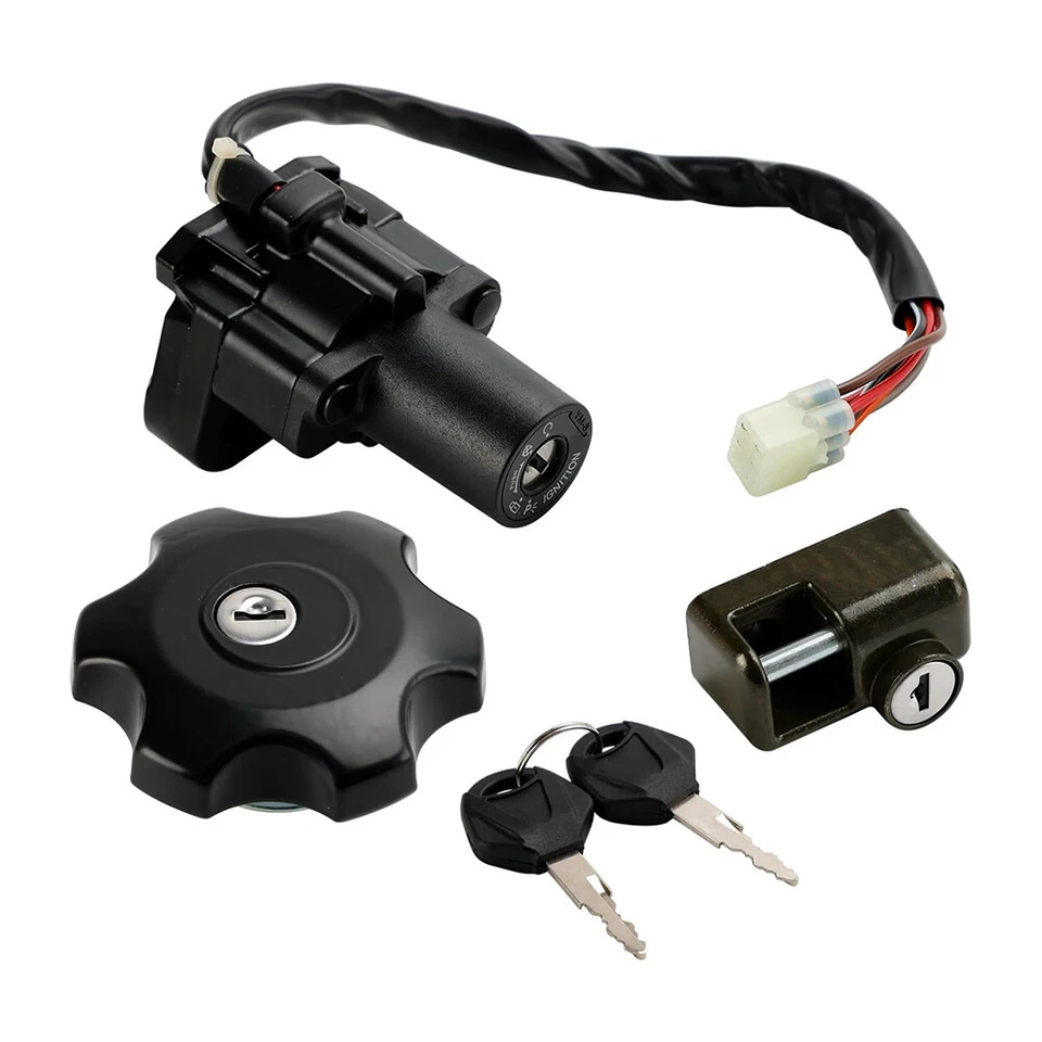 Juego de bloqueo para Suzuki DR650SE DR650S 1996-2024 interruptor de encendido tapa del tanque de combustible gasolina Foto 2 de 4