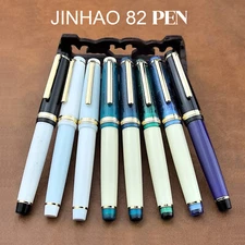 New Jinhao 82 Fountain Pen EF/F/M Nib,Customized Mixed Color Resin Writing Pen