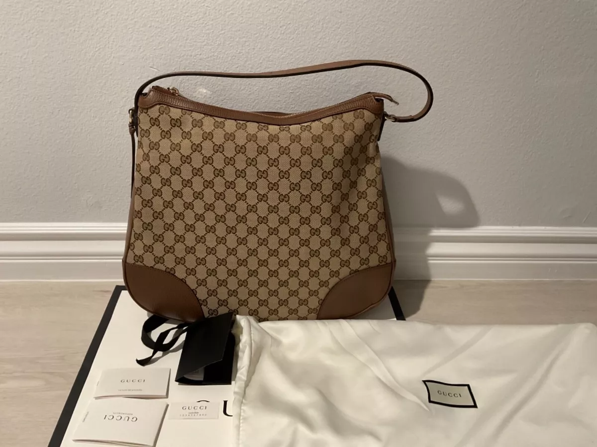 GUCCI HOBO HANDBAG AUTHENTIC MONOGRAM