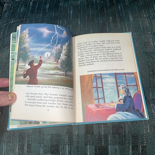 1959 Tomorrowland Adventure Walt Disney Book HC Uomo e satelliti meteo - Foto 9 di 16