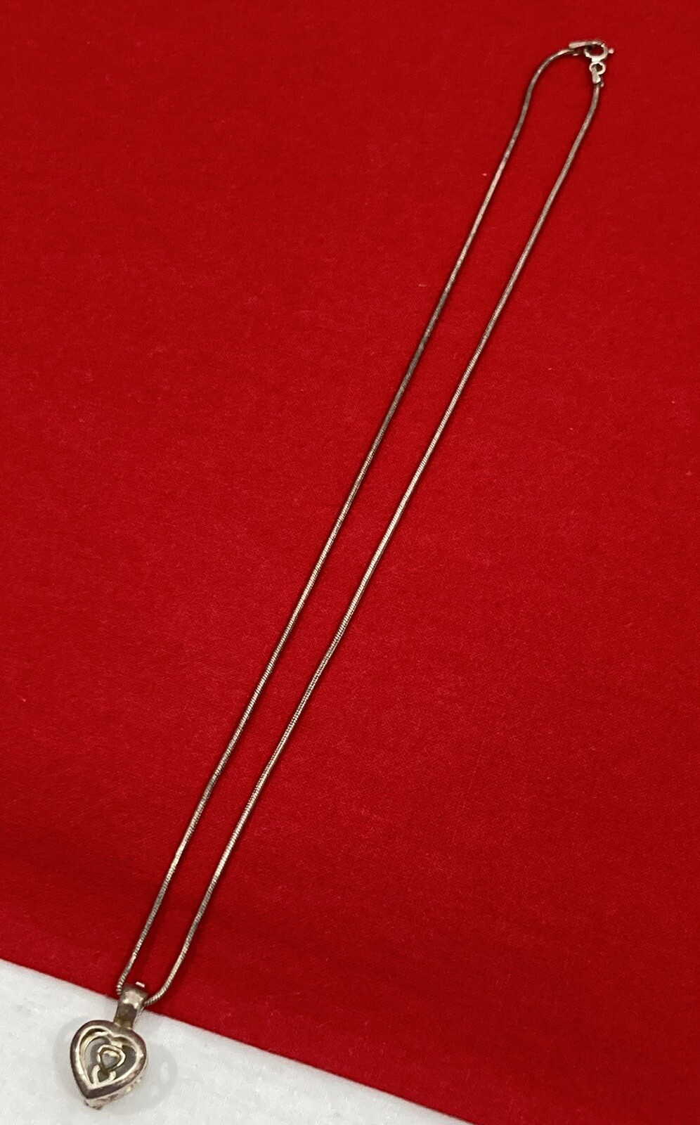 Vintage 925 India Solid Sterling Silver Snake 16”… - image 3