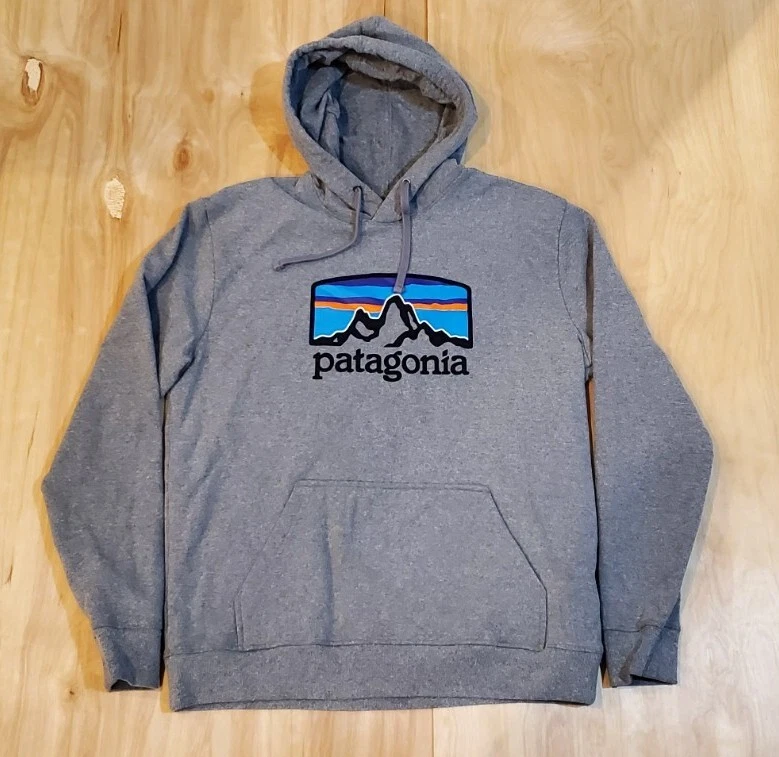 Patagonia Mens Grey Hoodie Size Large | eBay