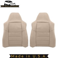 2008-2010 Fits Ford F250 Lariat Leatherette Front Replacement Covers Camel Tan