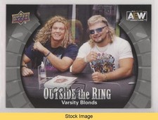 2022 AEW All Elite Wrestling Silver Varsity Blonds Griff Garrison READ n3t