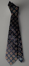 CHANEL CC Logo Neck Tie Men's 3.75" Black Gold Silk Dress WORK Designer
