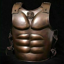 Medieval Re-Enactment Body Armor Cuirass Breast Plate Metal Jacket Halloween