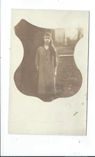 Real Photo Postcard Unknown Young Indian girl