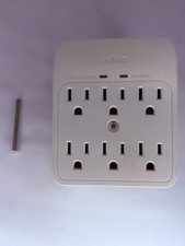 BELKIN 6 Outlets Surge Protector Device Type 3 BSQ600bgDP Tested Used