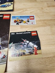 Lego Space Rocket Base 483 + 6927 + 462 + Technics Instruction Booklets Only Lot