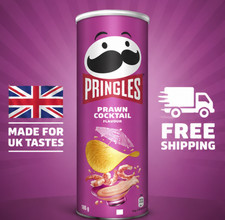 Pringles Prawn Cocktail Crisps 165g Tube | Full Flavour Potato Snacks | UK Selle
