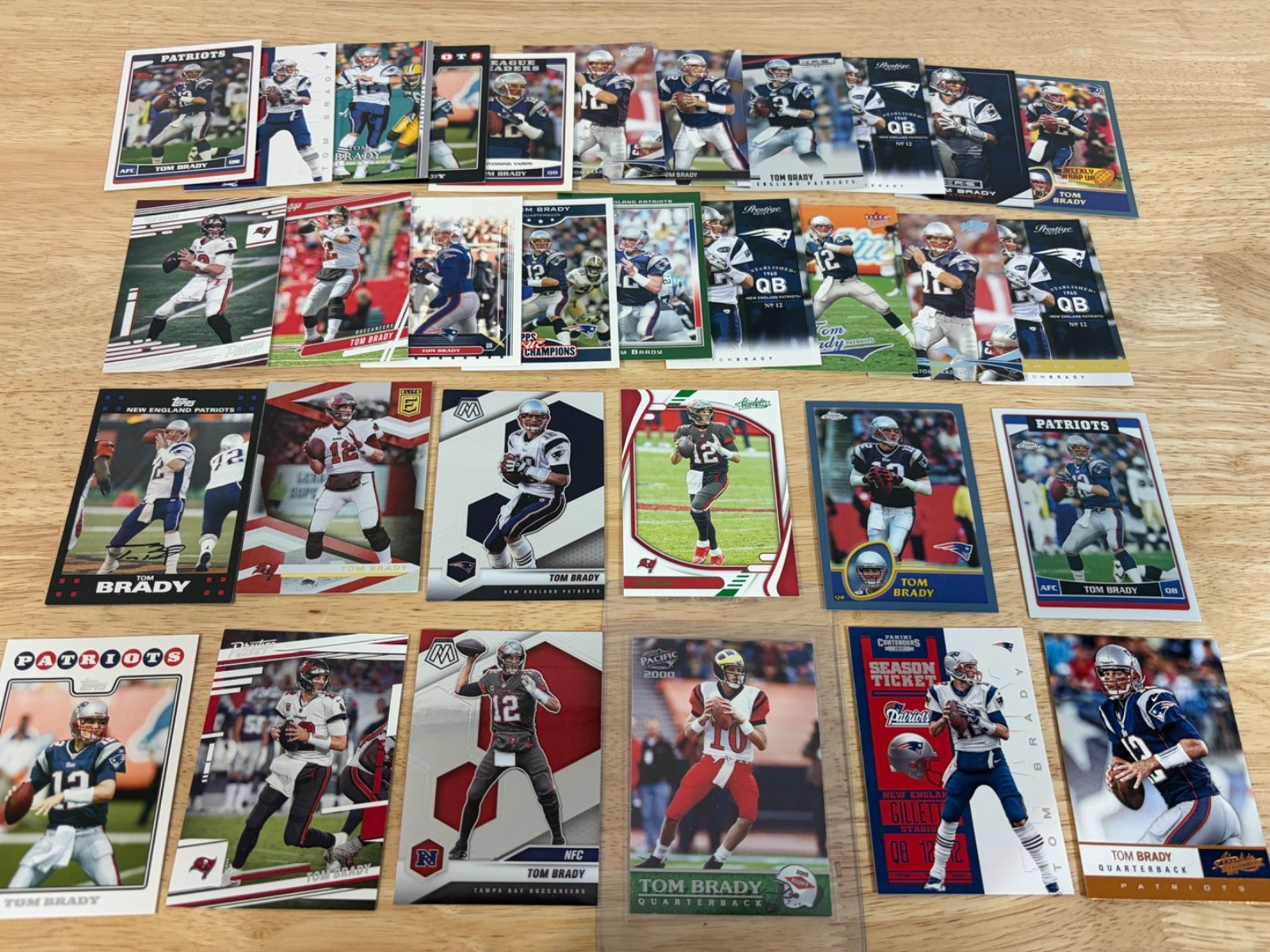 2000 Pacific Tom Brady Rookie RC #403 & Card/Insert Card Collection!