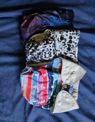 Happy behinds Lot of 3 Cloth Diapers