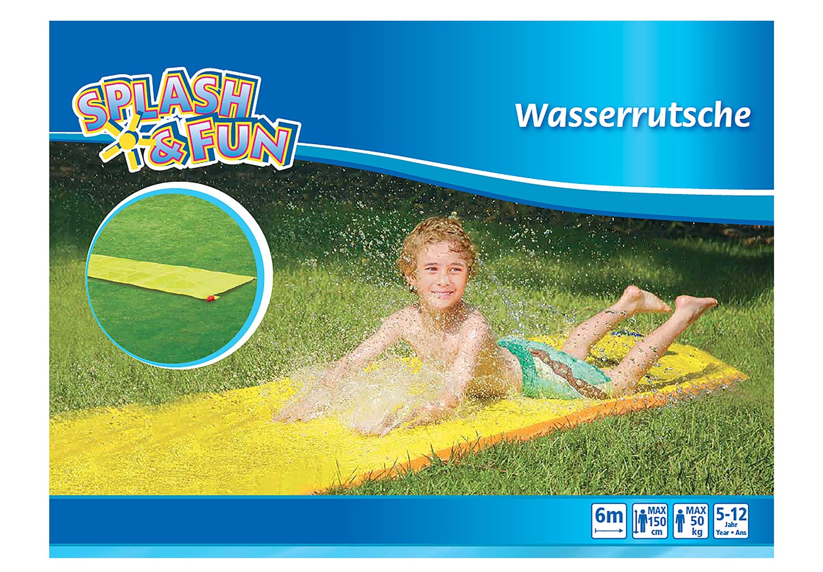 0018484 Splash - Fun Wasserrutsche 600 x 80 8590₽