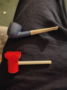 2 Vintage Toy Bubble Pipes