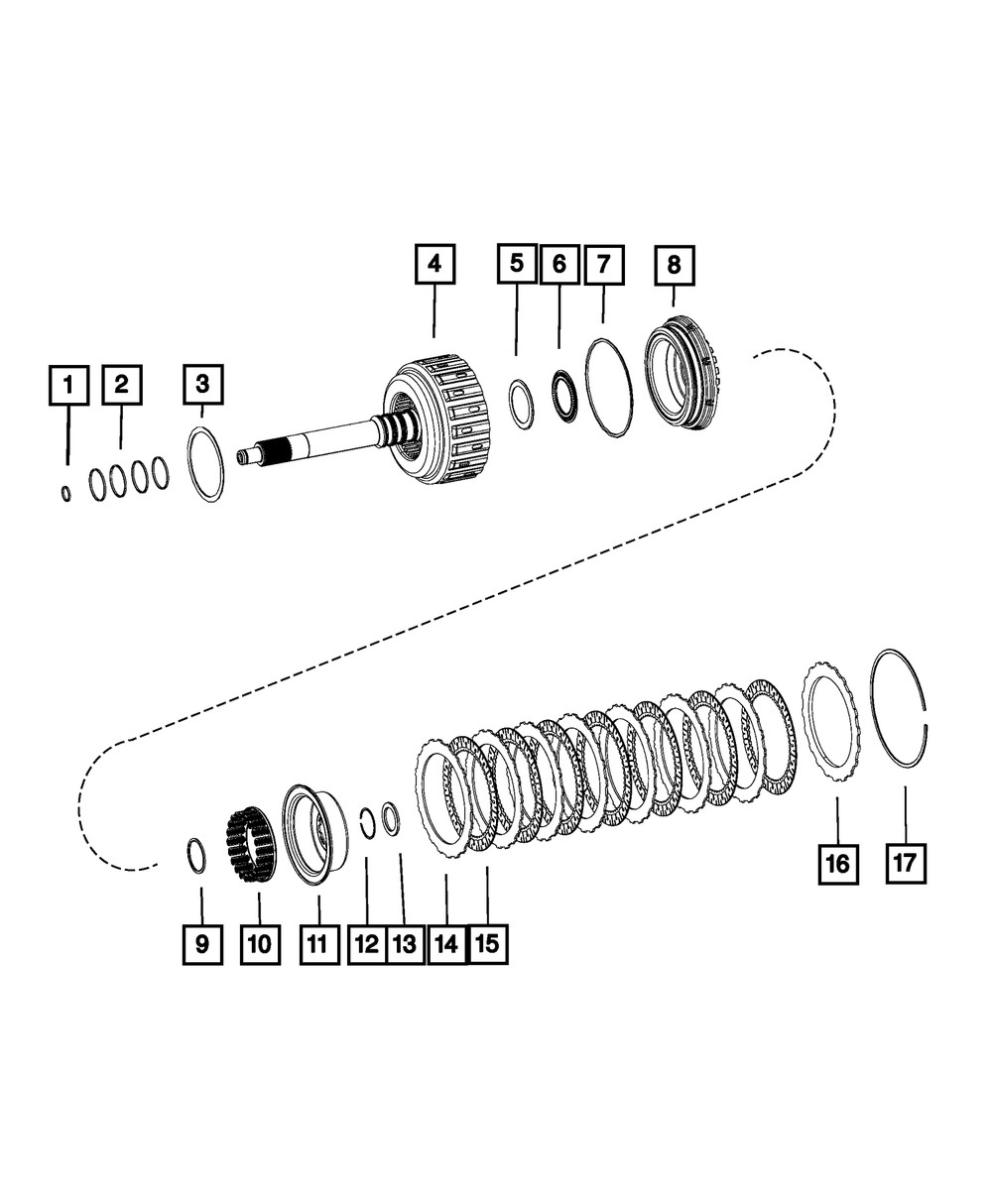 Cojinetes de empuje para Ram 3500 2015-2026 (N/P 68269549AA)