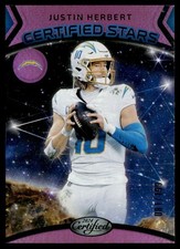 2024 Panini Certified Stars Mirror Pink Justin Herbert 081/199 #18
