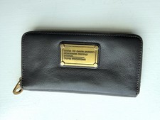 Marc By Marc Jacobs Women's Leather Gray Wallet Zip