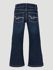Wrangler Girl's Premium Patch Dark Blue - Kids Girls Jeans - 09Mwger