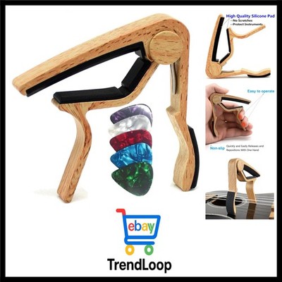 Kapodaster Gitarre Capo für 6-Saiter Akustikgitarre, Westerngitarre, E-Gitarr...