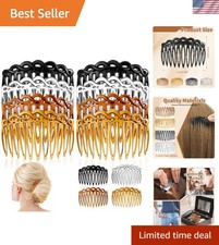 8 Pcs French Hair Comb Hair Side Combs Clips Decorative Combs for Women Plastic