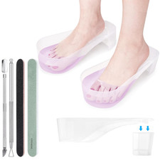 Toe Nail Soaking Bowl Acetone Proof: 1Pair Soak off Dip Powder Gel Polish Remove