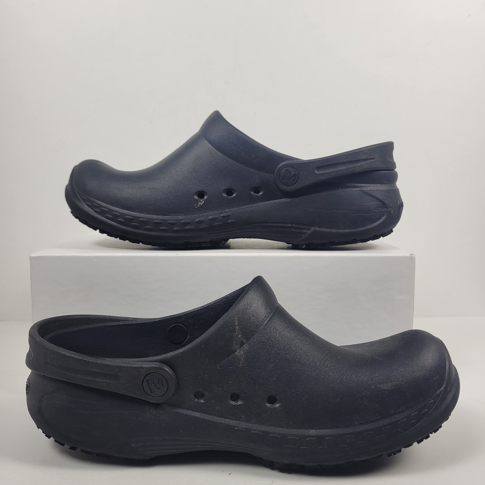 Merrell Work Encore Service Pro Uomo Taglia 8 Nero Antiolio e Antiscivolo