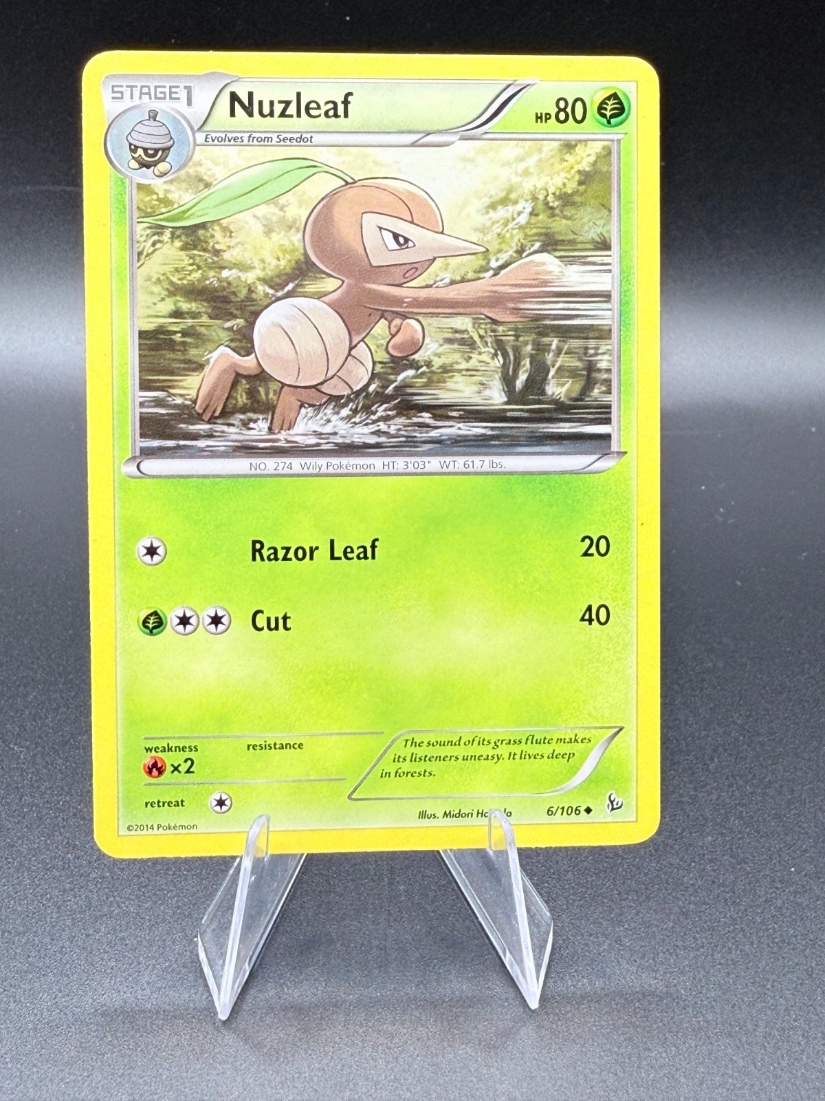 2014 Pokemon Nuzleaf #XY-FL 6/106